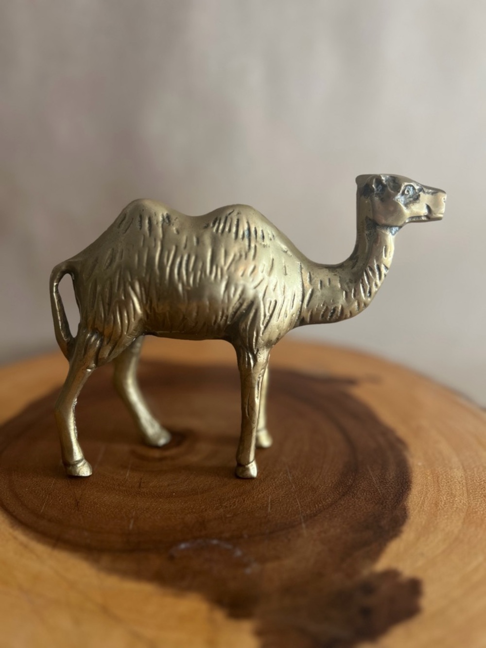 Brass Camel Figurine - Gold Accent Decor